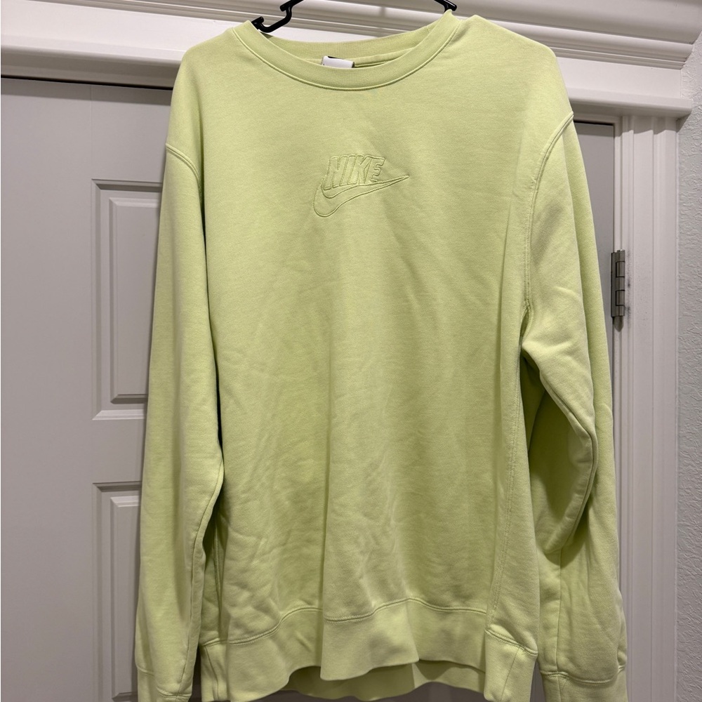 Women’s Nike Light Green Sweatshirt - Large